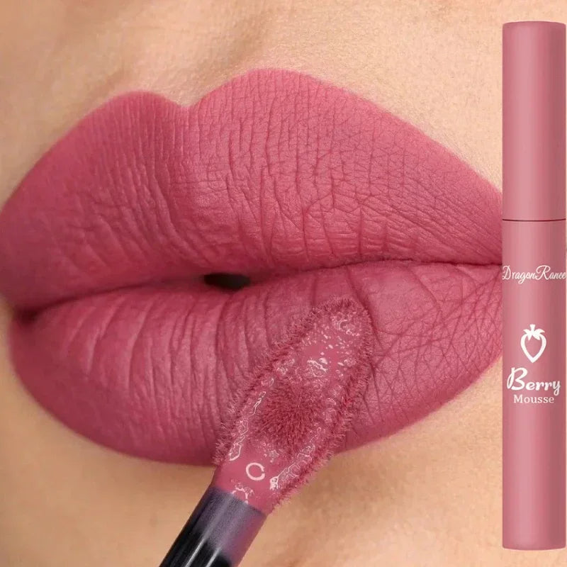 Nude Matte Lip Gloss 12 Colors Long-lasting