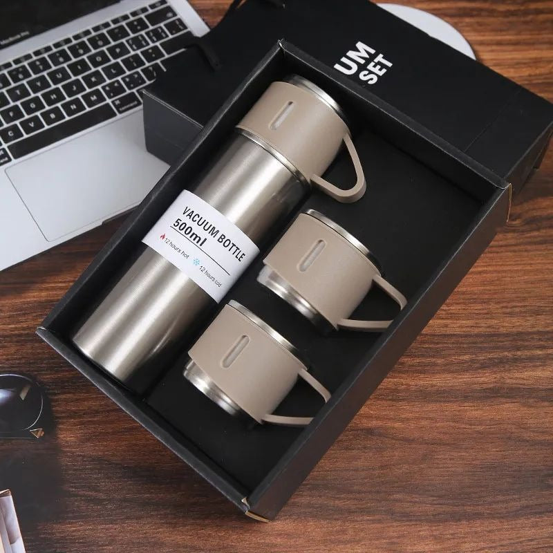 500ML Stainless Steel Vacuum Flask Set 12 hours lasting
