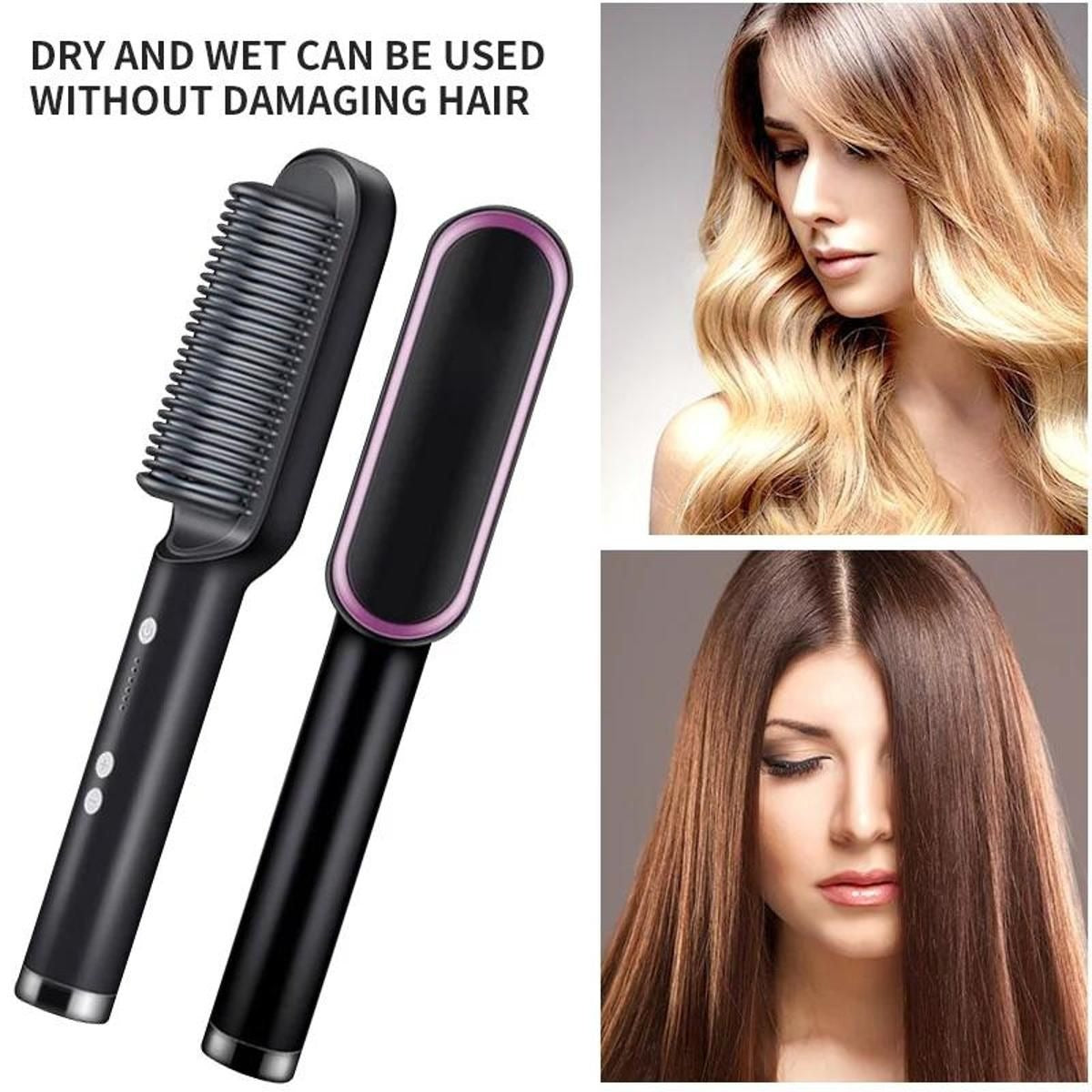 Professional Hair Straightener Brush For Girls Comb Style