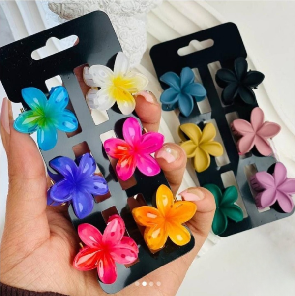 Pack Off 06 Mini Sunflower Fashion Girl Hair Clip