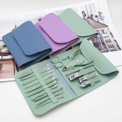 16-piece Manicure & Pedicure Kit – Stainless steel 16 Pcs Nail Care Set | case included