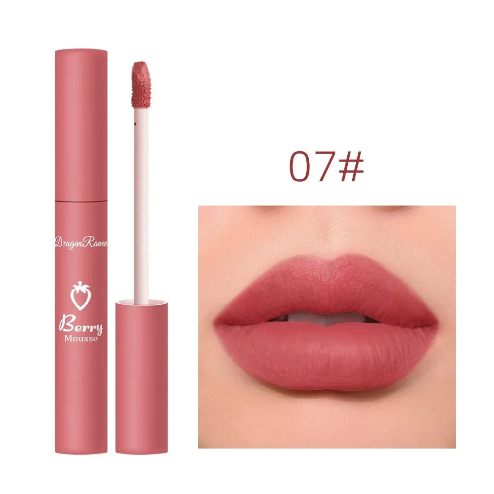 Nude Matte Lip Gloss 12 Colors Long-lasting