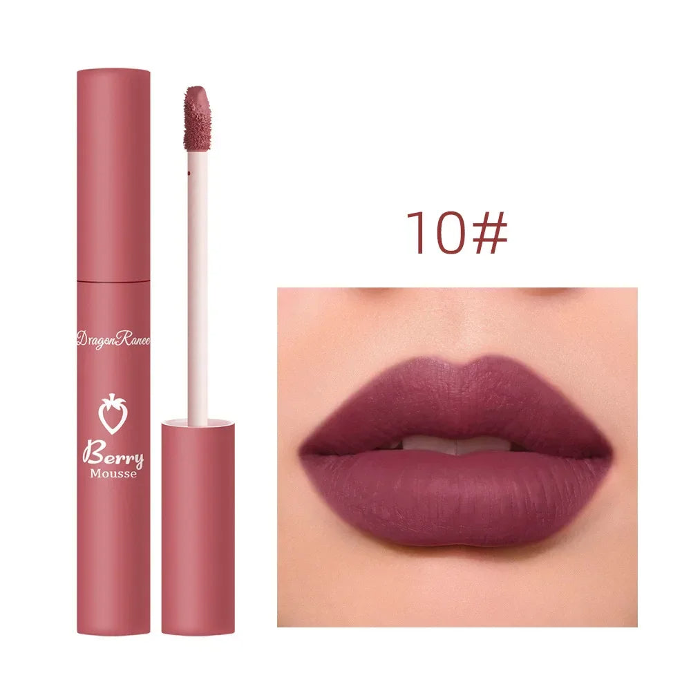 Nude Matte Lip Gloss 12 Colors Long-lasting