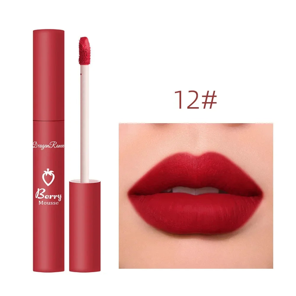 Nude Matte Lip Gloss 12 Colors Long-lasting