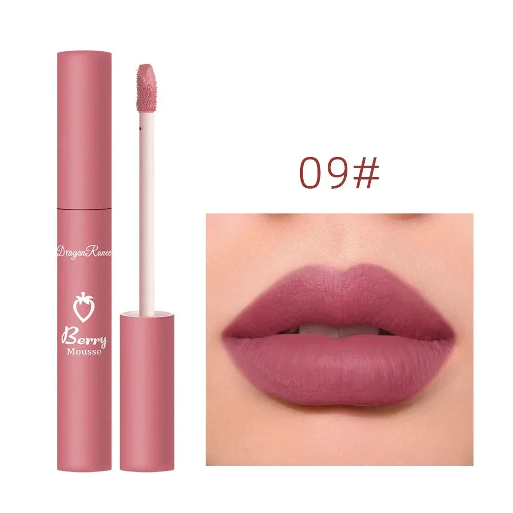 Nude Matte Lip Gloss 12 Colors Long-lasting
