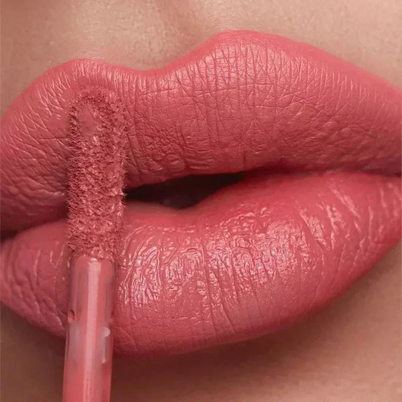 Nude Matte Lip Gloss 12 Colors Long-lasting