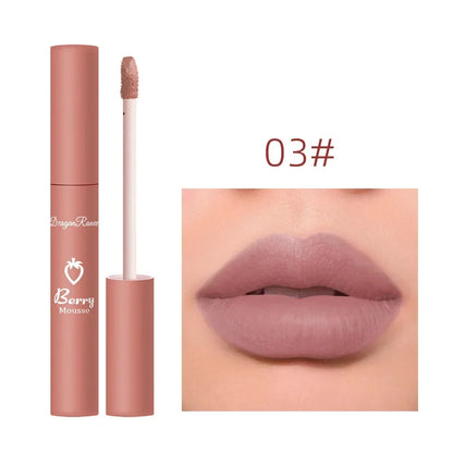 Nude Matte Lip Gloss 12 Colors Long-lasting