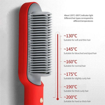 Professional Hair Straightener Brush For Girls Comb Style
