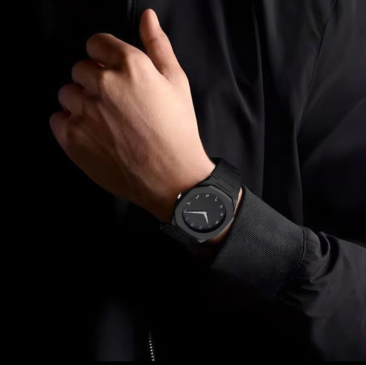 Black Aura Arabic Quartz Watch For Men