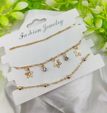 Imported Triple-layered Adjustable Bracelet Set