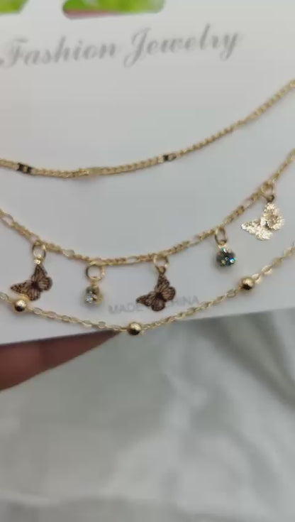Imported Triple-layered Adjustable Bracelet Set