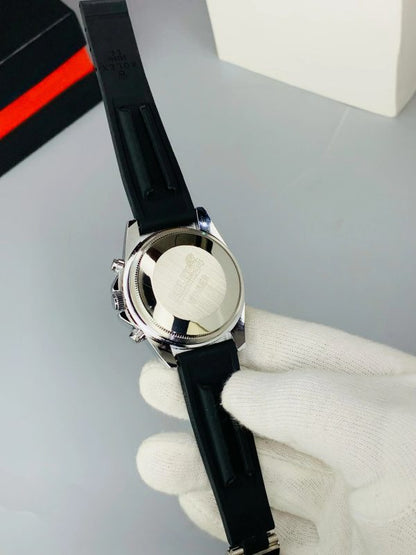 Rolex Oyster Perpetual With Premium Rubber Strap  Luxury Timepiece